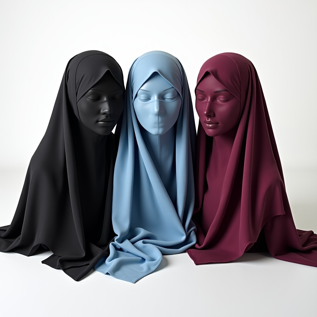 The Medical Hijab color options