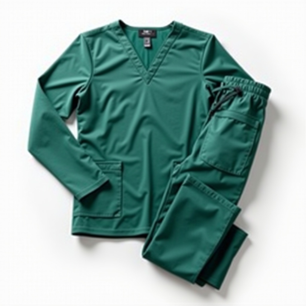 The Signature Modest Scrub Set flat lay